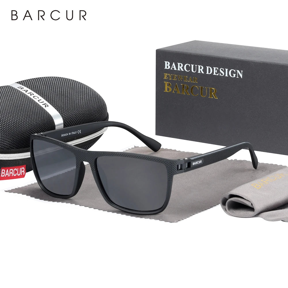 Gafas de Sol Cuadradas Polarizadas Degradé – Plástico Titanio, Unisex