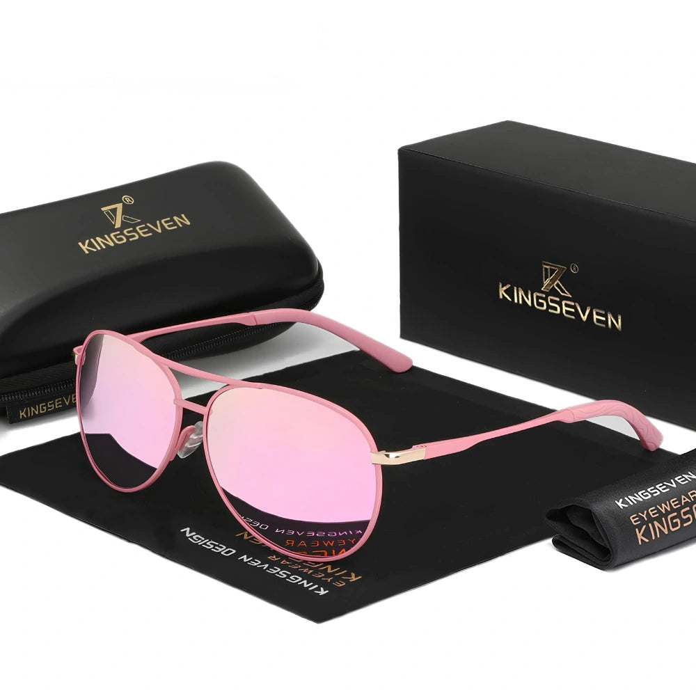 Gafas de Sol Aviador Compactas Polarizadas Degradé – Aleación, Unisex