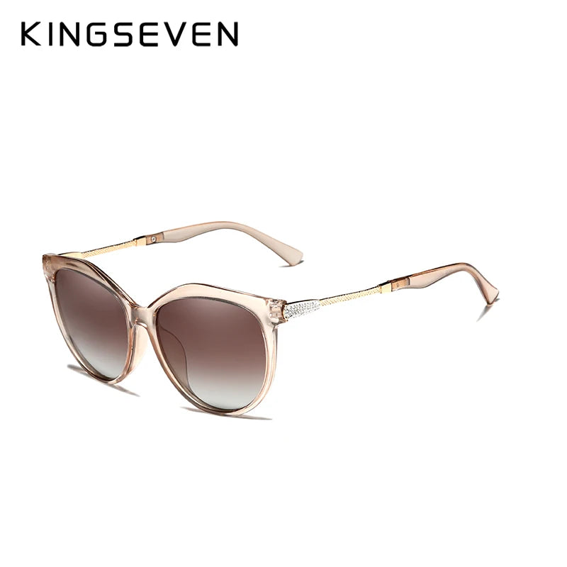 Gafas de Sol Ojo de Gato Oval Polarizadas – TR90 y Aleación, 5 Colores, Mujer