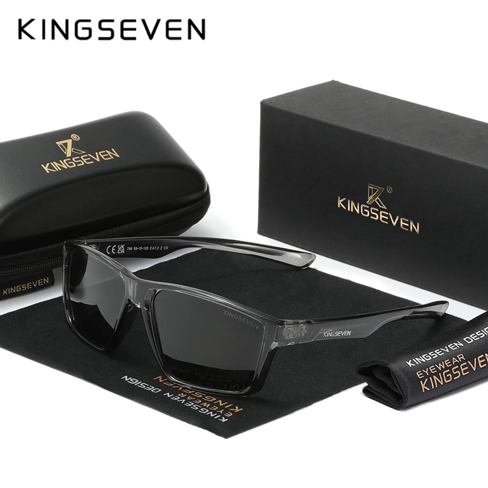 Gafas de Sol Rectangulares TR90 Textura Carbono Polarizadas – Deportivo, Unisex