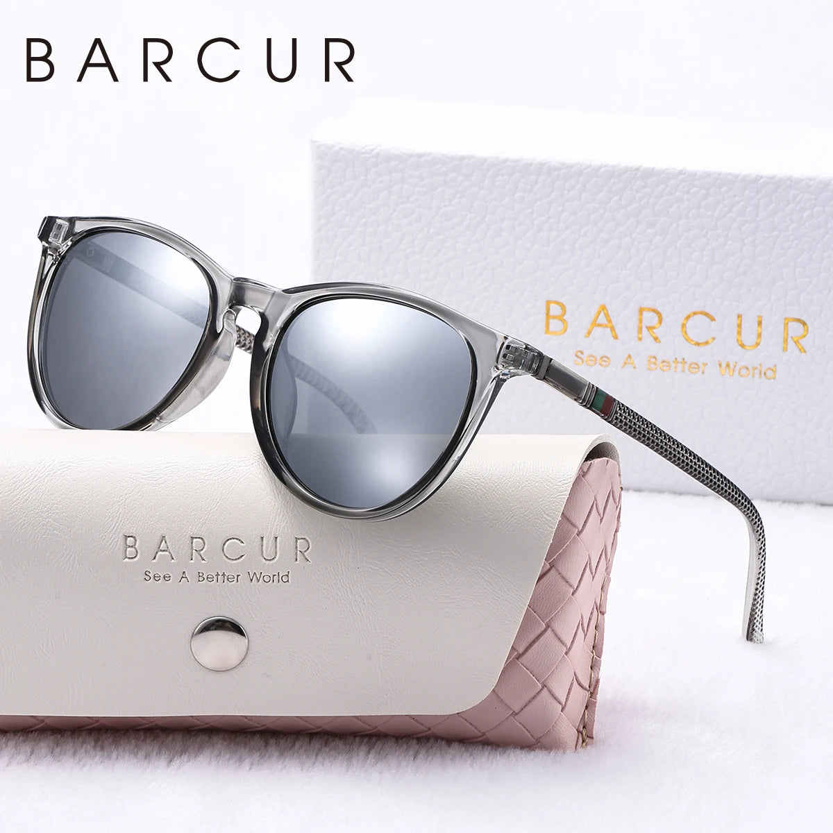 Gafas de Sol Redondas Polarizadas – PC Ligero, Mujer