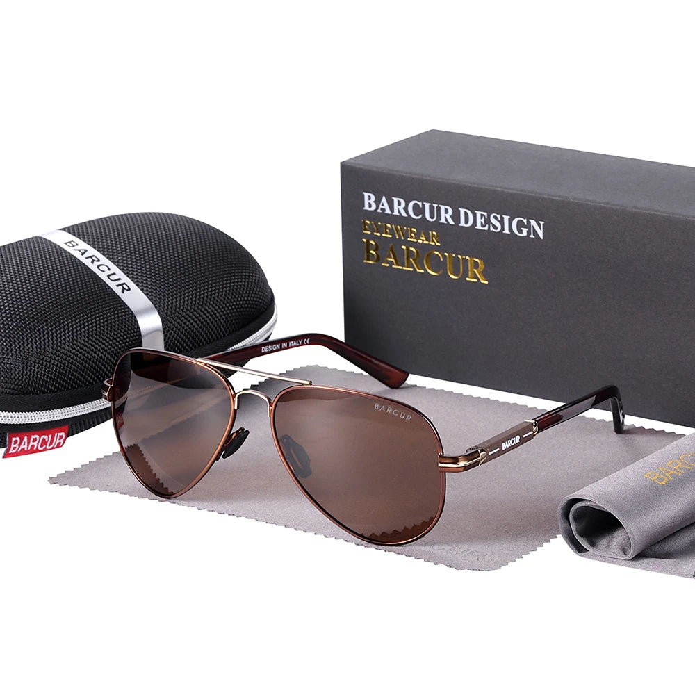 Gafas de Sol Aviador Polarizadas – Acero, 8 Colores, Unisex