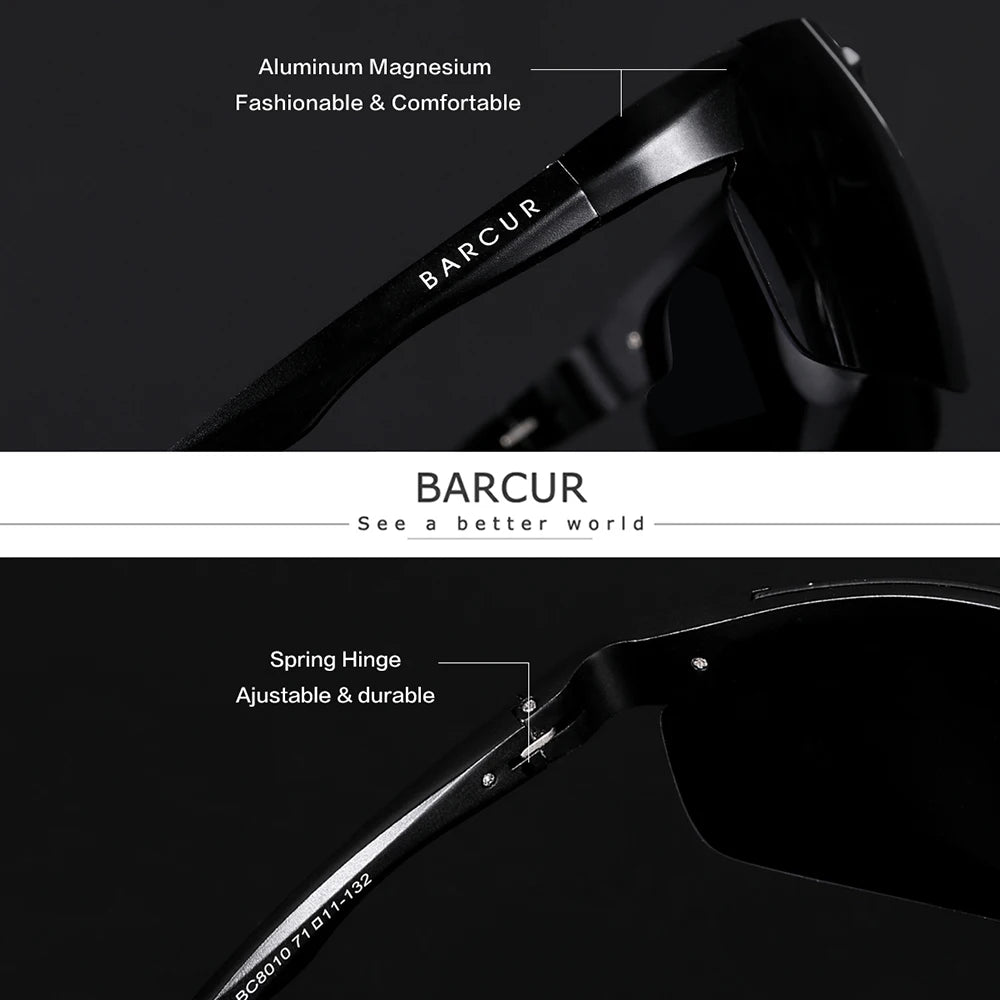 Gafas de Sol Deportivas Fotocromáticas Semi-Montura – Aluminio Magnesio, Unisex