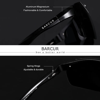 Gafas de Sol Deportivas Fotocromáticas Semi-Montura – Aluminio Magnesio, Unisex
