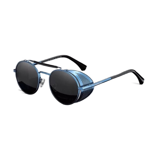 [COMPRA 2, LLÉVATE 3] Gafas de Sol Redondas Steampunk Polarizadas – Acero, Unisex