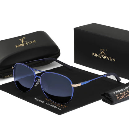 Gafas de Sol Aviador Compactas Polarizadas Degradé – Aleación, Unisex