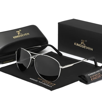 Gafas de Sol Aviador Compactas Polarizadas Degradé – Aleación, Unisex