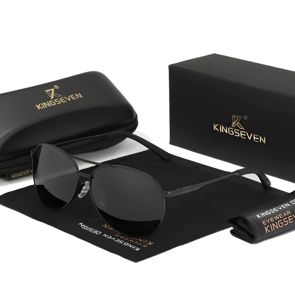 Gafas de Sol Aviador Compactas Polarizadas Degradé – Aleación, Unisex
