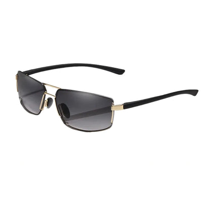 Gafas de Sol Rectangulares Polarizadas – Aleación Fina, Hombre