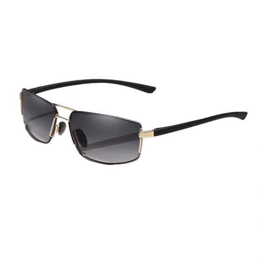Gafas de Sol Rectangulares Polarizadas – Aleación Fina, Hombre