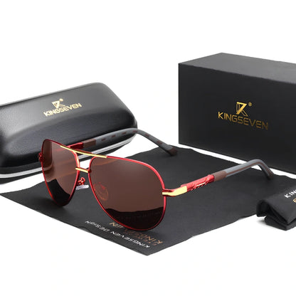 [COMPRA 2, LLÉVATE 3] Gafas de Sol Aviador Polarizadas HD – Aluminio y Silicona, Unisex