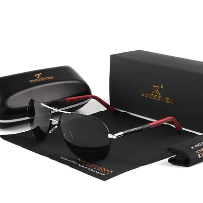 [COMPRA 2, LLÉVATE 3] Gafas de Sol Aviador Polarizadas HD – Aluminio y Silicona, Unisex