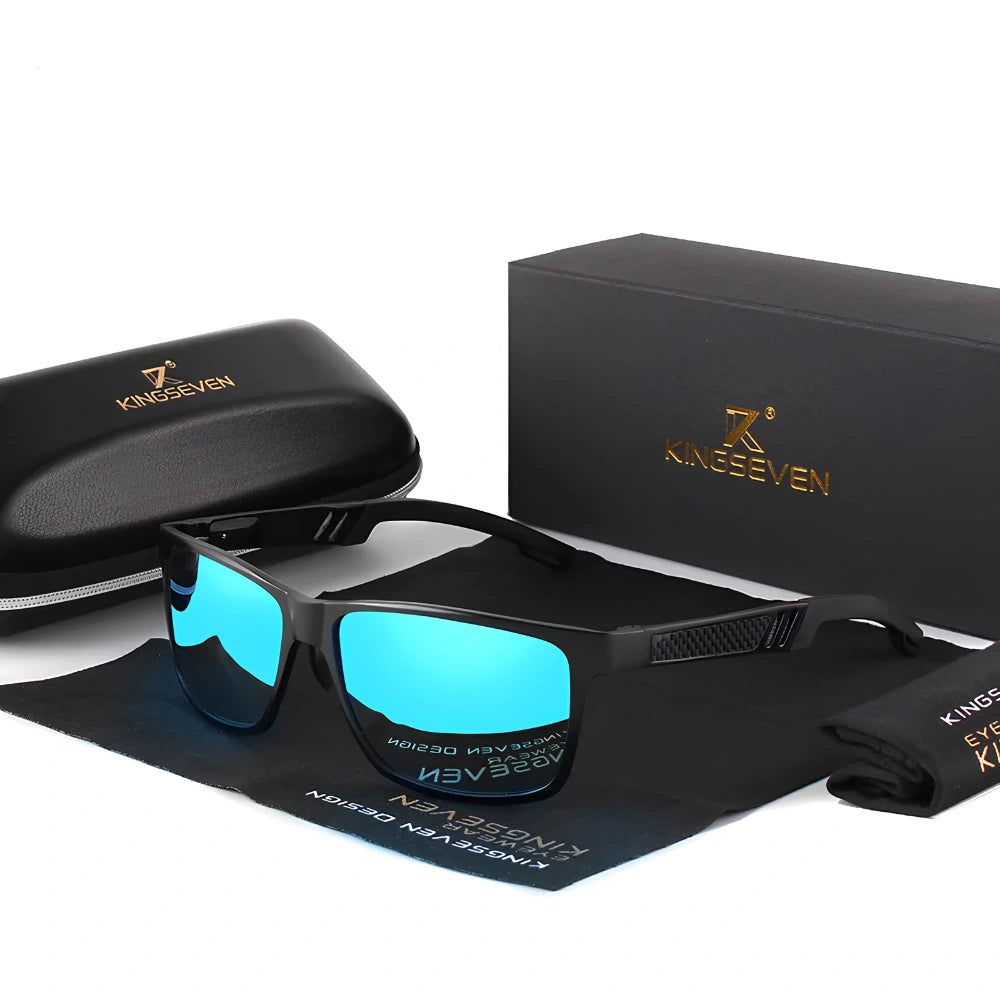[COMPRA 2, LLÉVATE 3] Gafas de Sol Rectangulares Polarizadas – Aluminio, Hombre