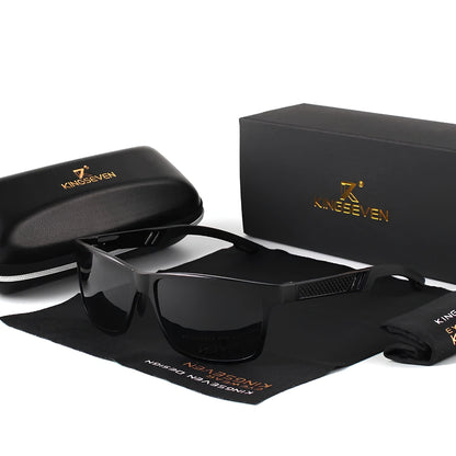 [COMPRA 2, LLÉVATE 3] Gafas de Sol Rectangulares Polarizadas – Aluminio, Hombre