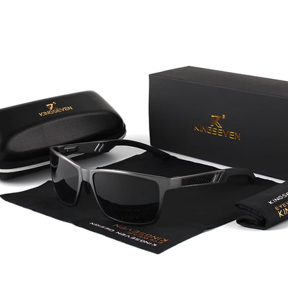 [COMPRA 2, LLÉVATE 3] Gafas de Sol Rectangulares Polarizadas – Aluminio, Hombre