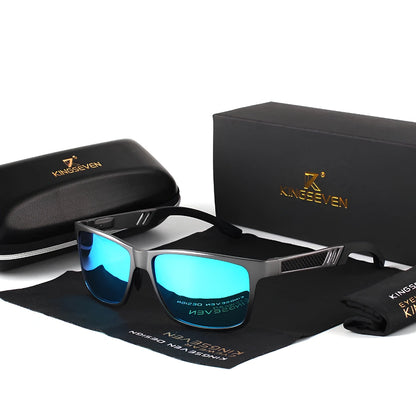 [COMPRA 2, LLÉVATE 3] Gafas de Sol Rectangulares Polarizadas – Aluminio, Hombre