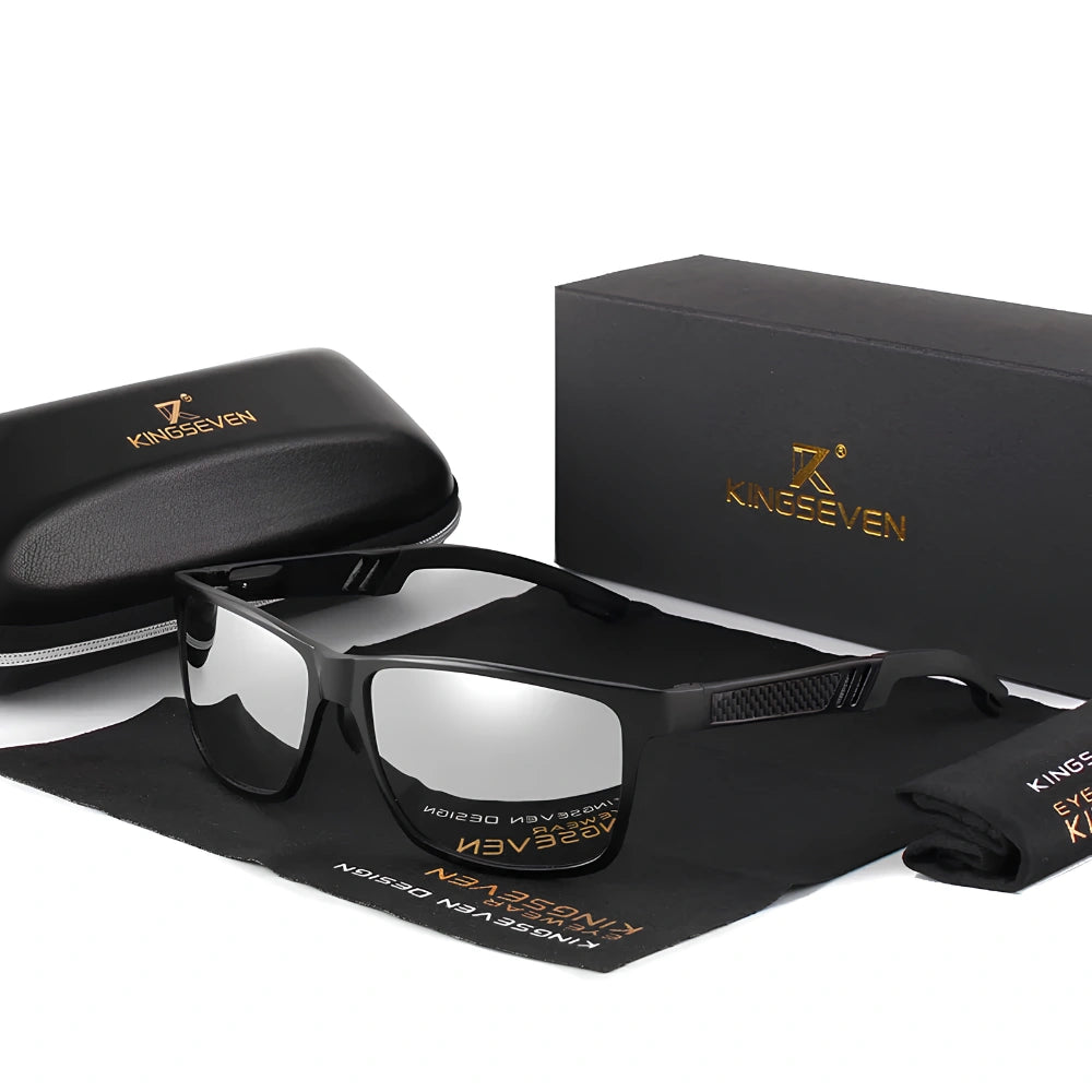 [COMPRA 2, LLÉVATE 3] Gafas de Sol Rectangulares Polarizadas – Aluminio, Hombre