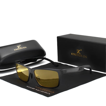 [COMPRA 2, LLÉVATE 3] Gafas de Sol Rectangulares Polarizadas – Aluminio, Hombre