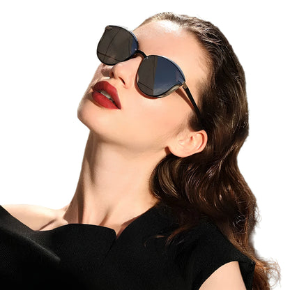 [COMPRA 2, LLÉVATE 3] Gafas de Sol Redondas Polarizadas ojo de gato – Mujer, Protección UV400