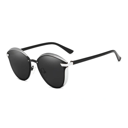 [COMPRA 2, LLÉVATE 3] Gafas de Sol Redondas Polarizadas ojo de gato – Mujer, Protección UV400