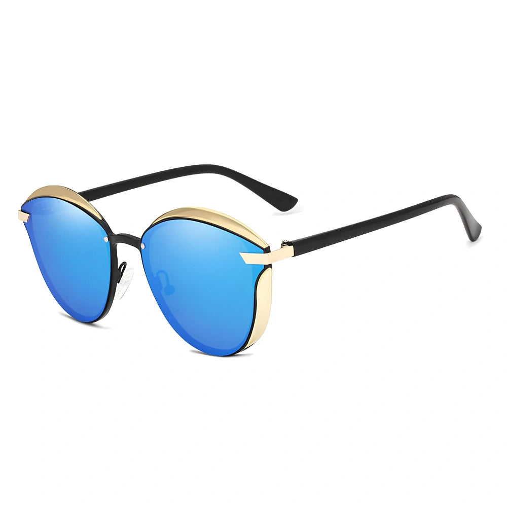 [COMPRA 2, LLÉVATE 3] Gafas de Sol Redondas Polarizadas ojo de gato – Mujer, Protección UV400