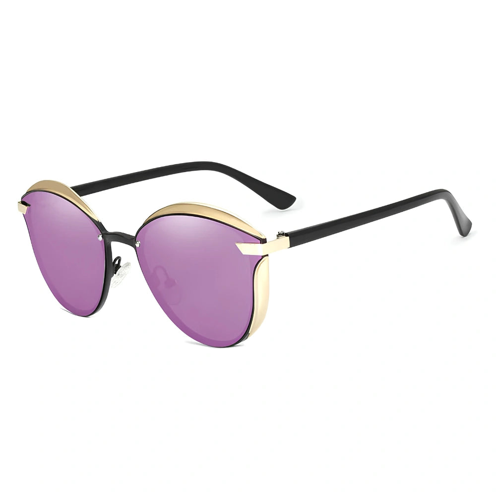 [COMPRA 2, LLÉVATE 3] Gafas de Sol Redondas Polarizadas ojo de gato – Mujer, Protección UV400