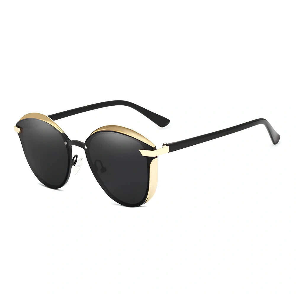 [COMPRA 2, LLÉVATE 3] Gafas de Sol Redondas Polarizadas ojo de gato – Mujer, Protección UV400