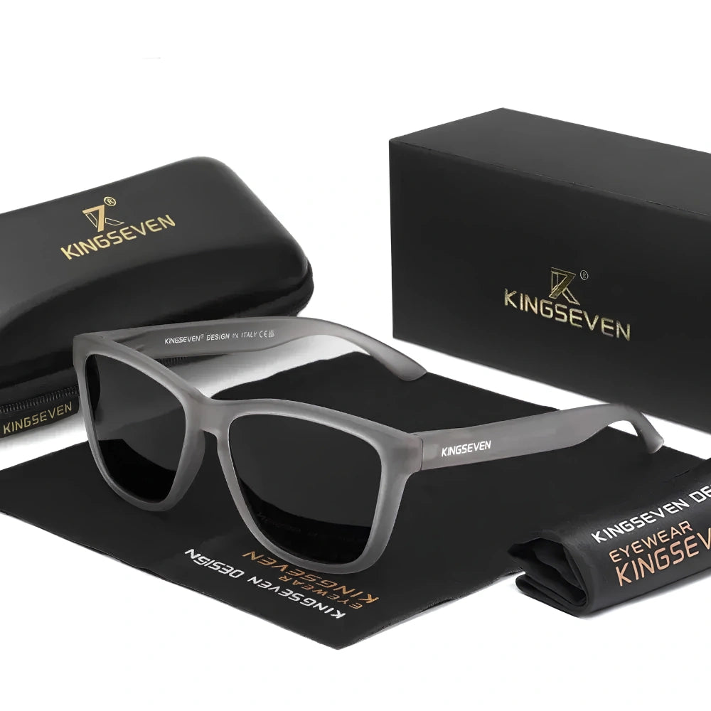[COMPRA 2, LLÉVATE 3] Gafas de Sol Cuadradas Polarizadas – Estilo Clásico Mate, Unisex