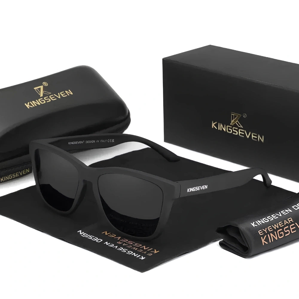 [COMPRA 2, LLÉVATE 3] Gafas de Sol Cuadradas Polarizadas – Estilo Clásico Mate, Unisex