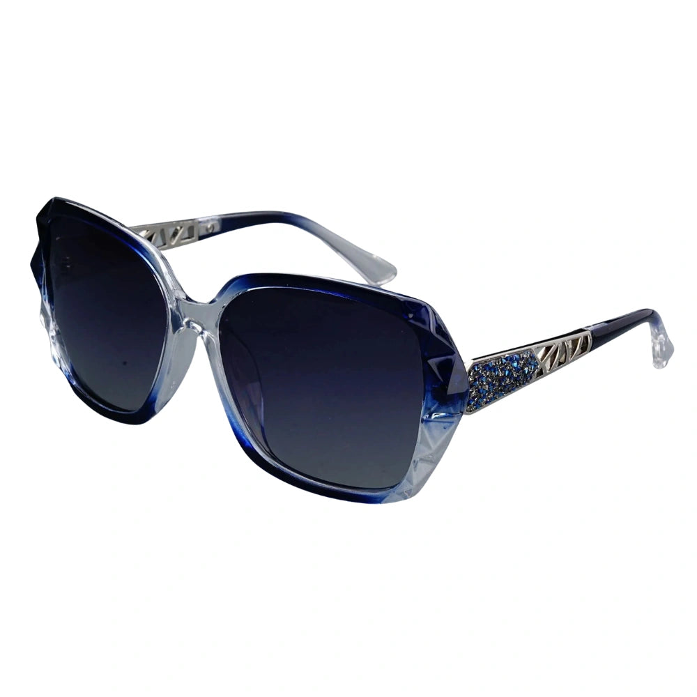 Gafas de Sol Butterfly Oversized Polarizadas – Patillas Doradas, Mujer