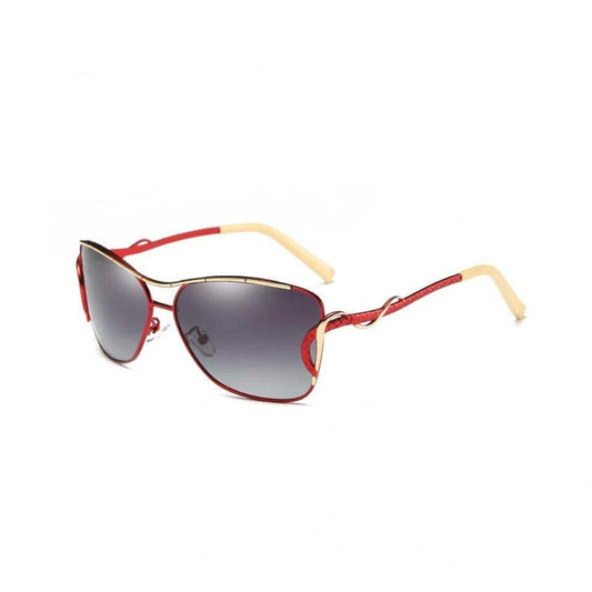 Gafas de Sol Oversized Polarizadas – Acero Bicolor, Caja Regalo, Mujer