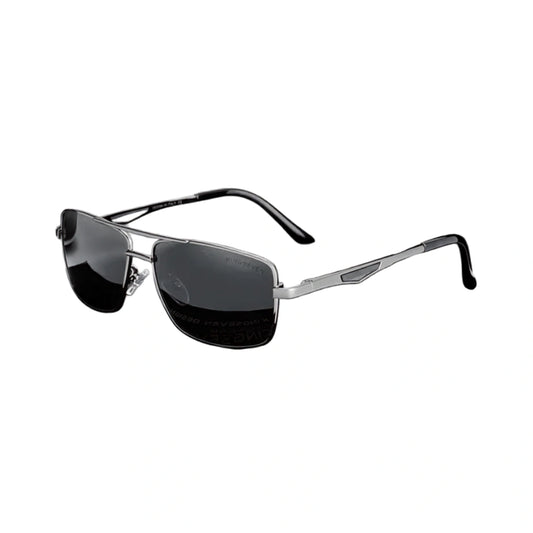 Gafas de Sol Cuadradas Polarizadas HD – Aluminio Clásico, Hombre