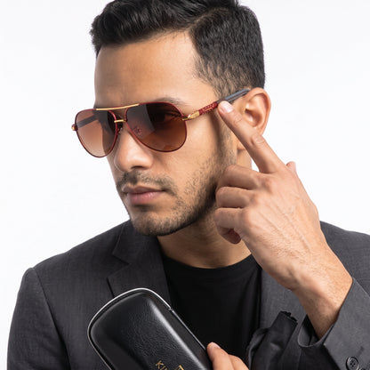 [COMPRA 2, LLÉVATE 3] Gafas de Sol Aviador Polarizadas HD – Aluminio y Silicona, Unisex