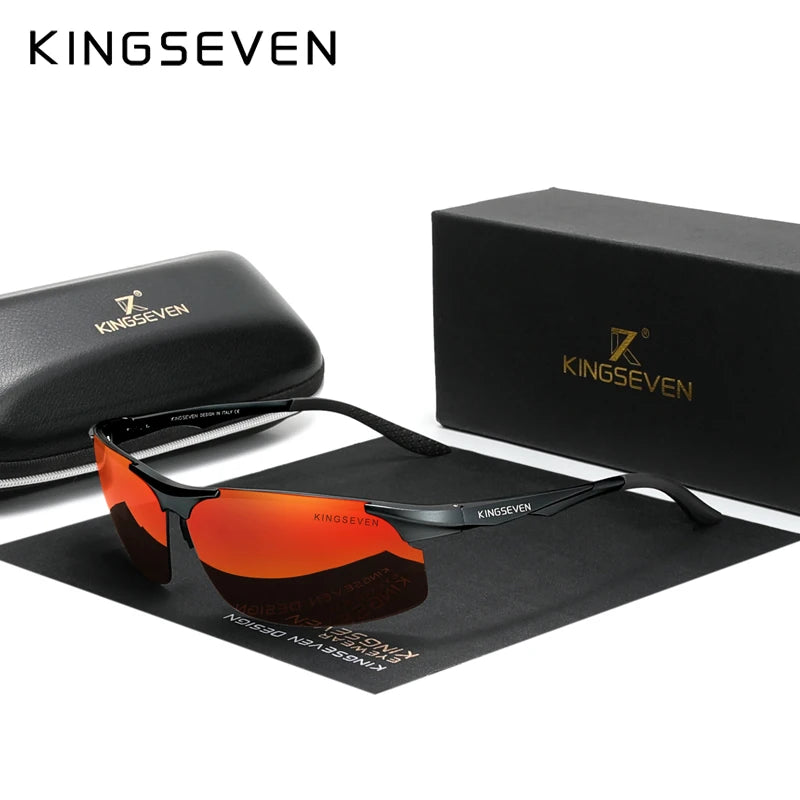 Gafas de Sol Deportivas Sin Montura Polarizadas – Aluminio, 5 Colores, Unisex