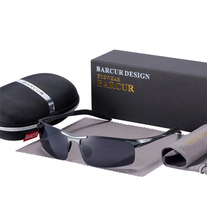 Gafas de Sol Deportivas Fotocromáticas Semi-Montura – Aluminio Magnesio, Unisex