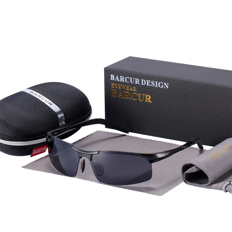 Gafas de Sol Deportivas Fotocromáticas Semi-Montura – Aluminio Magnesio, Unisex