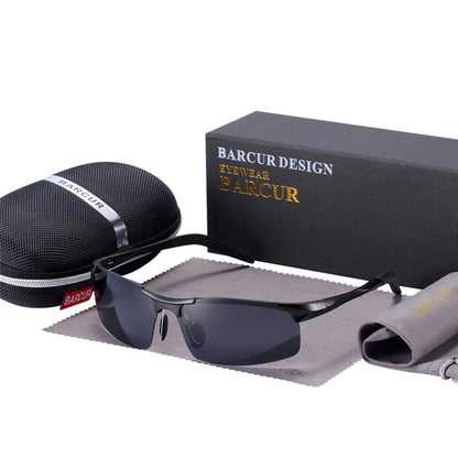 Gafas de Sol Deportivas Fotocromáticas Semi-Montura – Aluminio Magnesio, Unisex