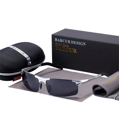 Gafas de Sol Deportivas Fotocromáticas Semi-Montura – Aluminio Magnesio, Unisex