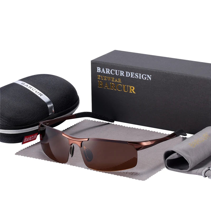 Gafas de Sol Deportivas Fotocromáticas Semi-Montura – Aluminio Magnesio, Unisex