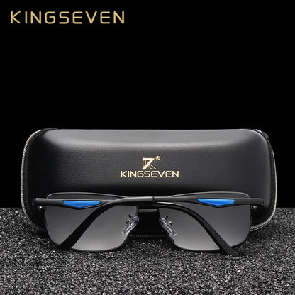 Gafas de Sol Cuadradas Polarizadas HD – Aluminio Clásico, Hombre