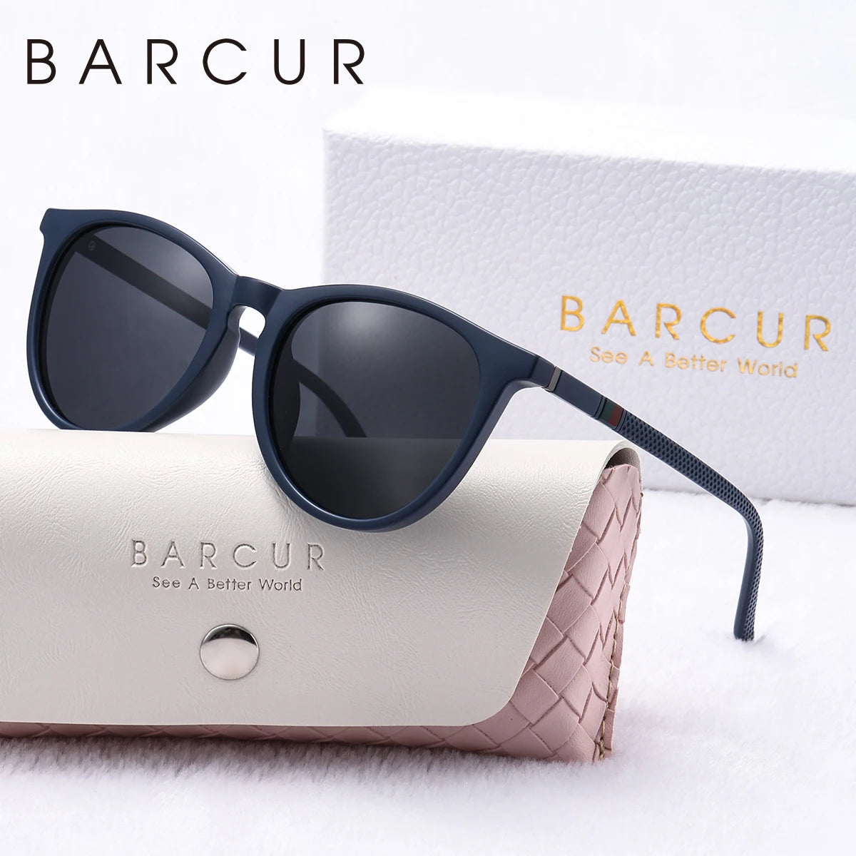 Gafas de Sol Redondas Polarizadas – PC Ligero, Mujer