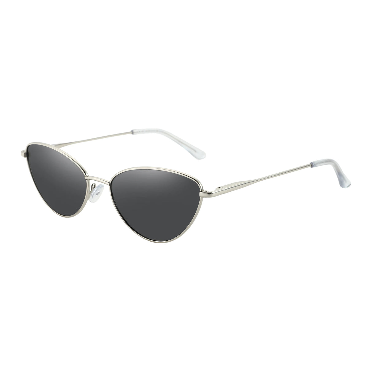 Gafas de Sol Ojo de Gato Polarizadas – Montura Metálica Fina Dorada, Mujer
