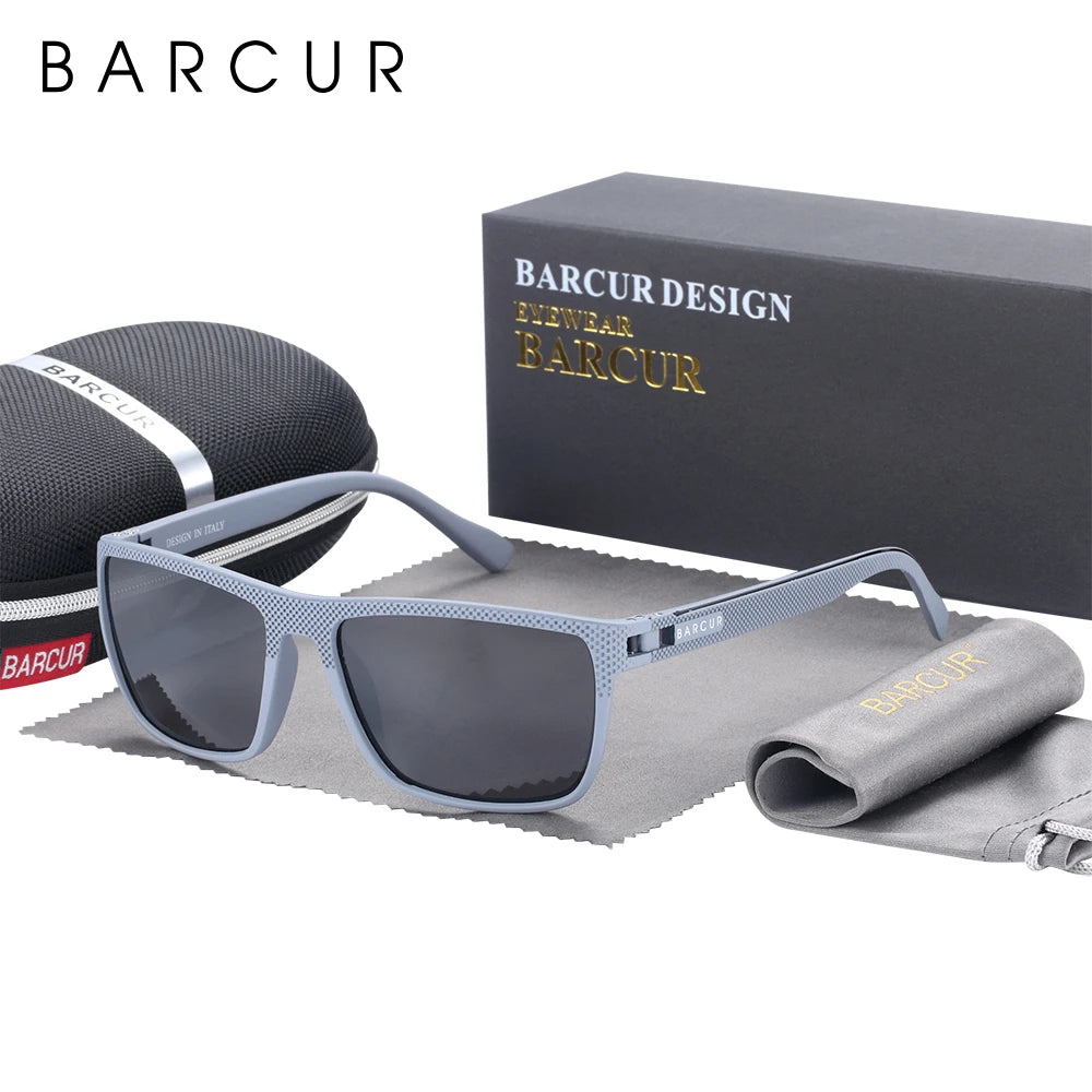 Gafas de Sol Cuadradas Polarizadas Degradé – Plástico Titanio, Unisex