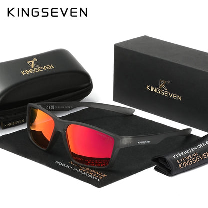 Gafas de Sol Rectangulares TR90 Textura Carbono Polarizadas – Deportivo, Unisex