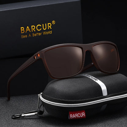 Gafas de Sol Rectangulares Polarizadas – PC Ligero, Hombre