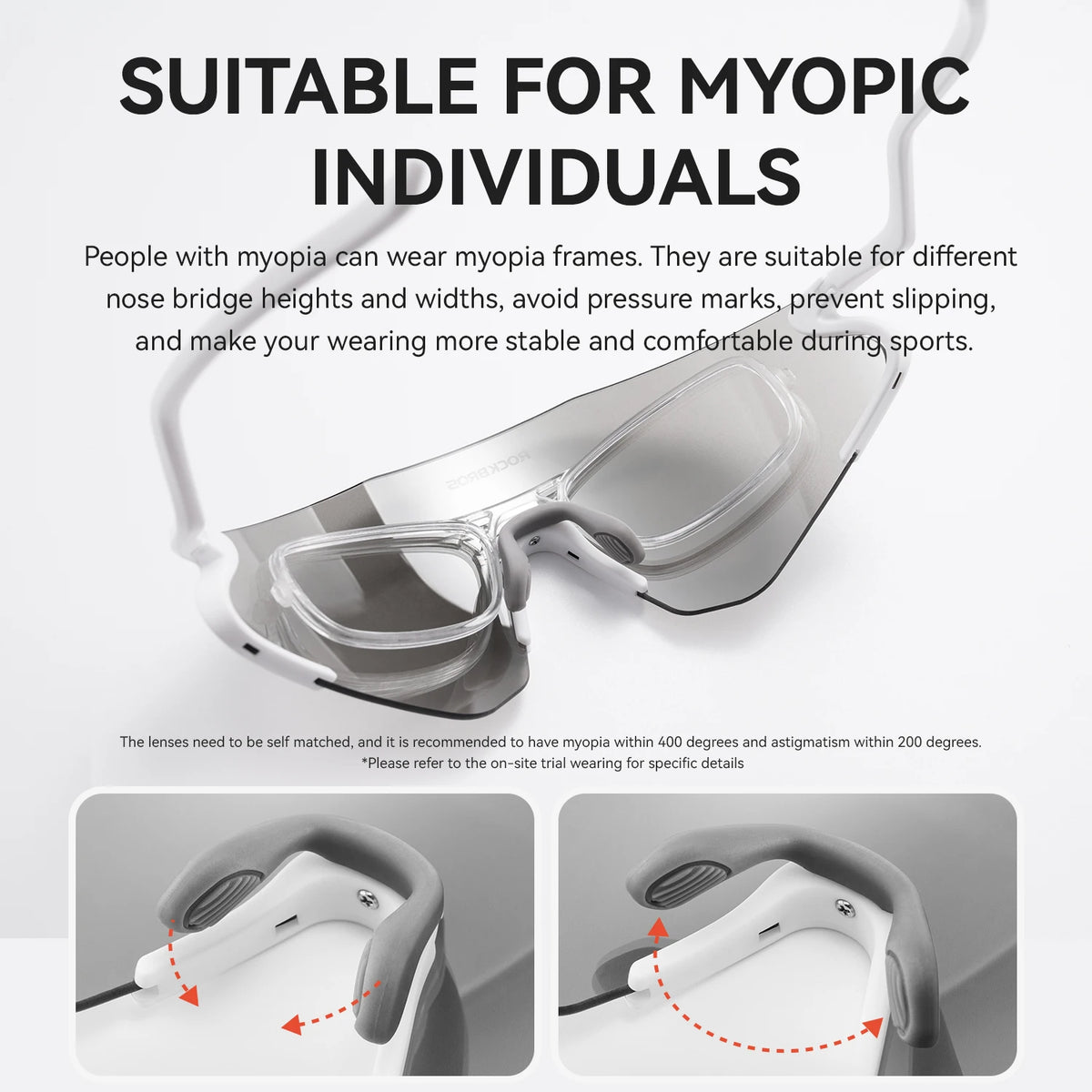 Gafas de Ciclismo Fotocromáticas TR90 – Antiviento UV400, Unisex