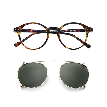 Gafas Anti Luz Azul con Clip-On Solar Polarizado – 2 en 1, Unisex
