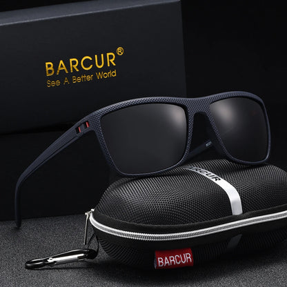 Gafas de Sol Rectangulares Polarizadas – PC Ligero, Hombre