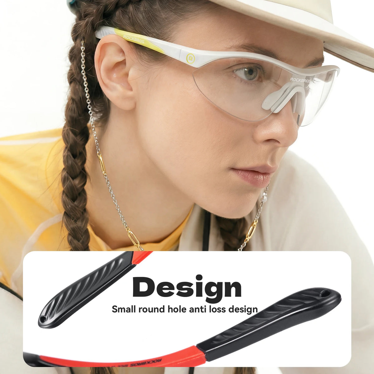 Gafas de Ciclismo Polarizadas TR90 – Antiviento, Ligeras, Unisex