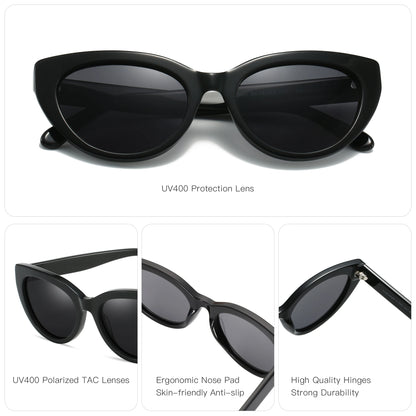 Gafas de Sol Ojo de Gato Retro Polarizadas – Acetato, Mujer